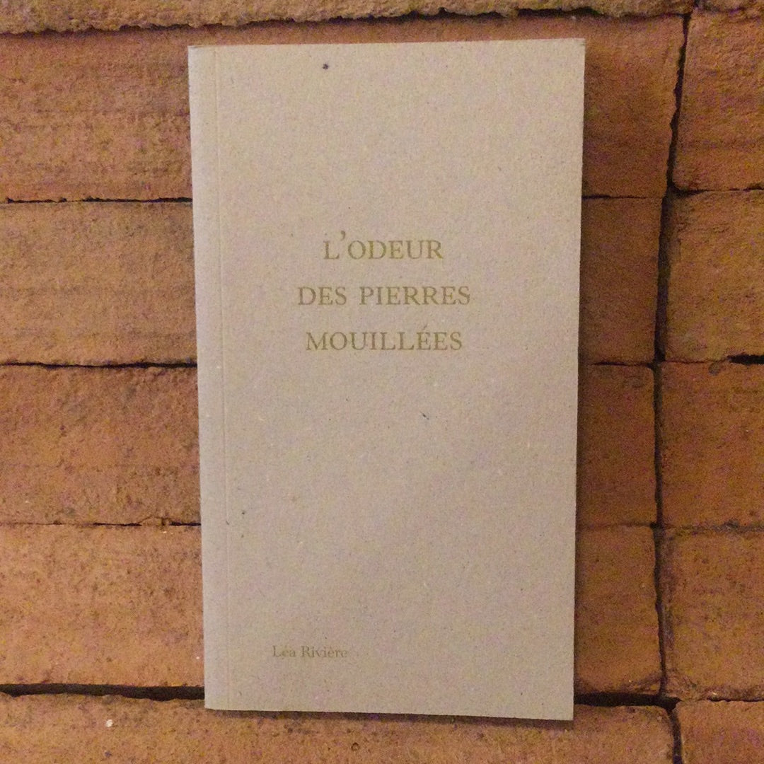 L'odeur des pierres mouillées